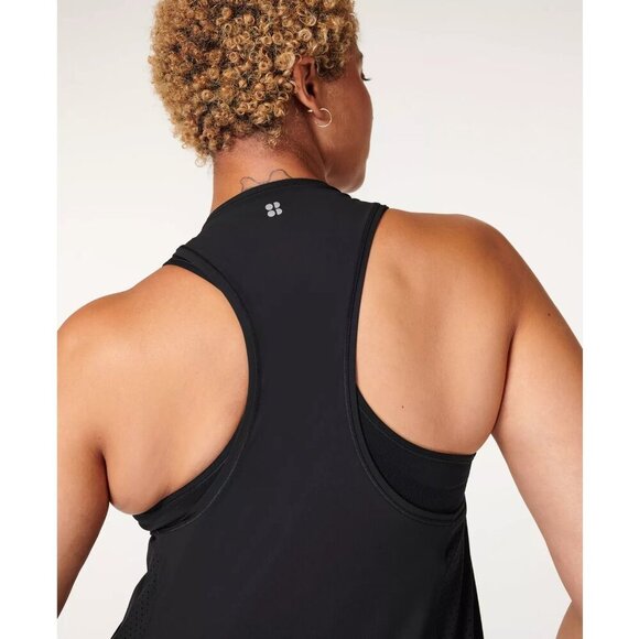 NWT Sweaty Betty Explorer Ace Midi Dress Black Size Large - Picture 3 of 14